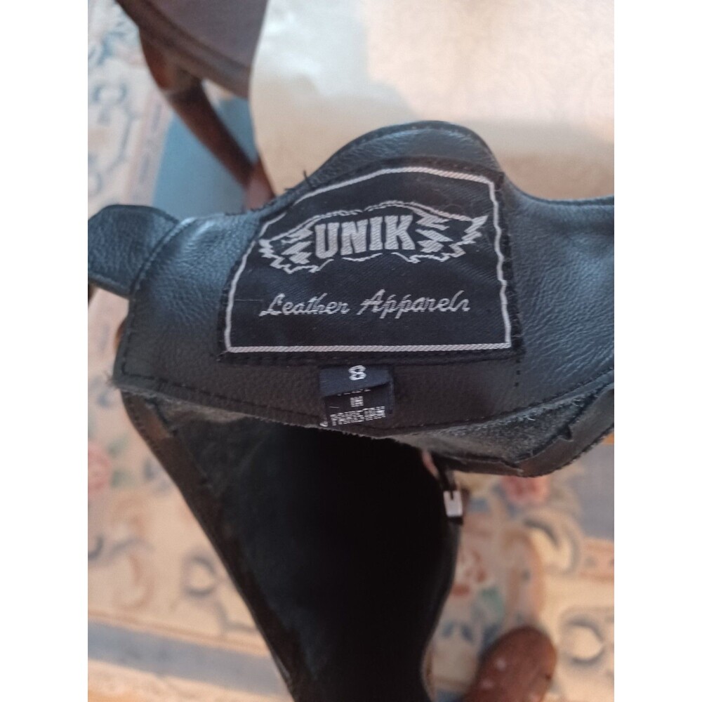 UNIK Leather Chaps Size 8 Child Full Leather Unlined